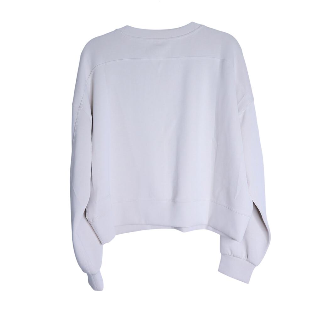 LULULEMON Perfectly Oversized Cropped Crew Sweatshirt Mojave Tan Women's 12 - Picture 2 of 8